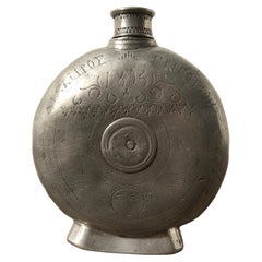 Fiaschetta greca (Zinn Flachmann), 1895