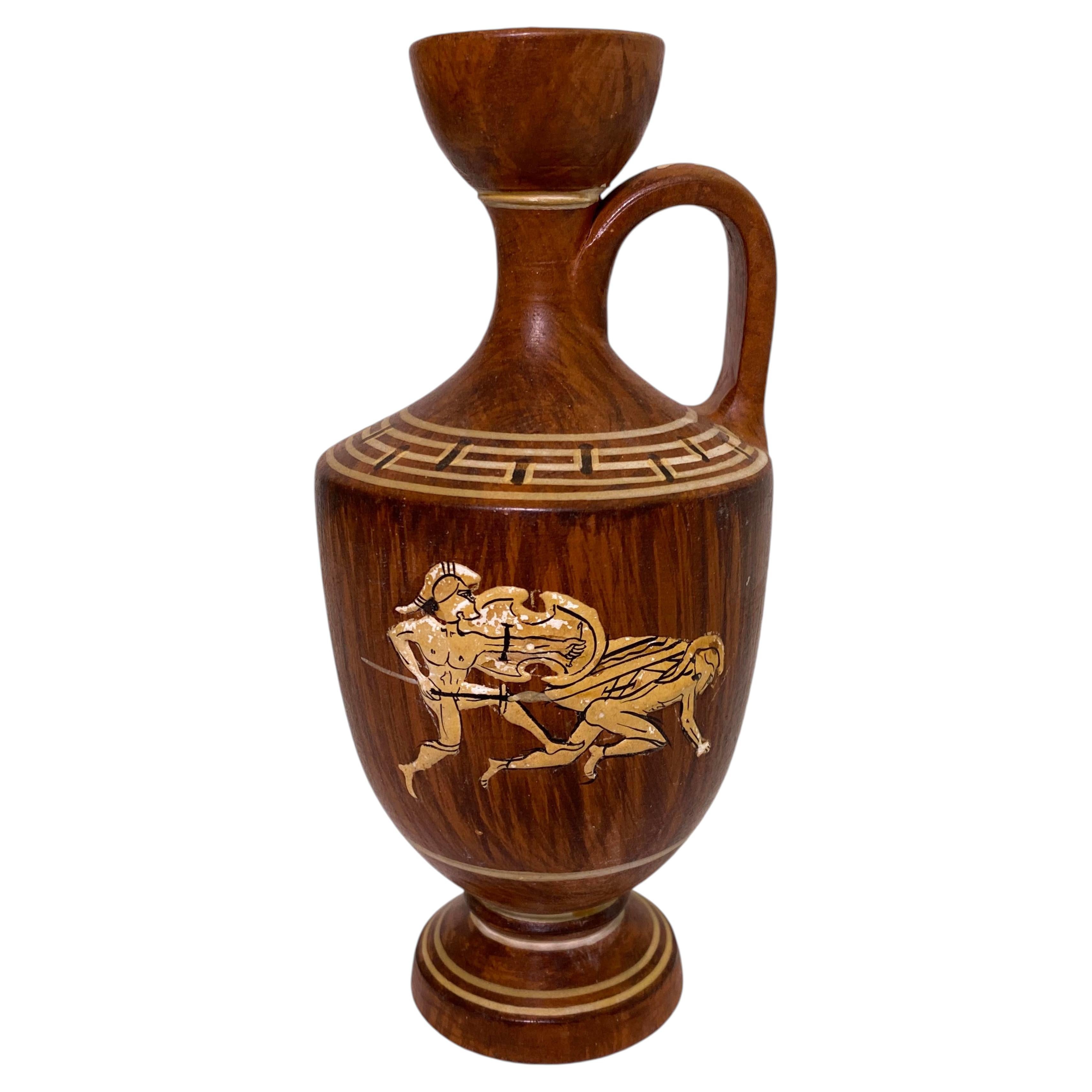 Greek Wood Lekythos For Sale