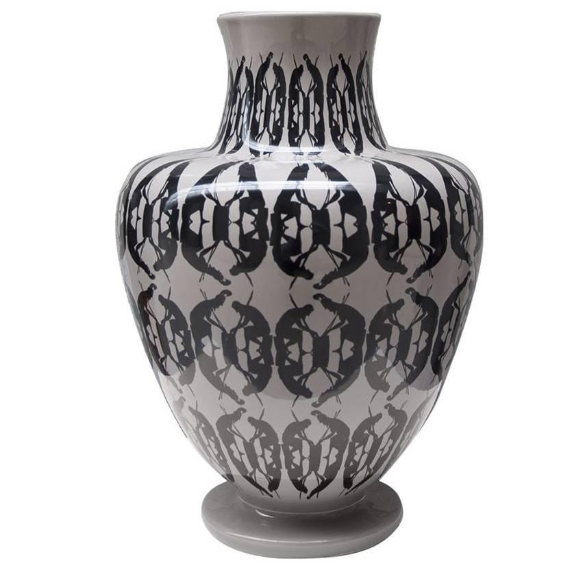 Grand vase Greeky de couleur sable d'Analogia Project pour Driade