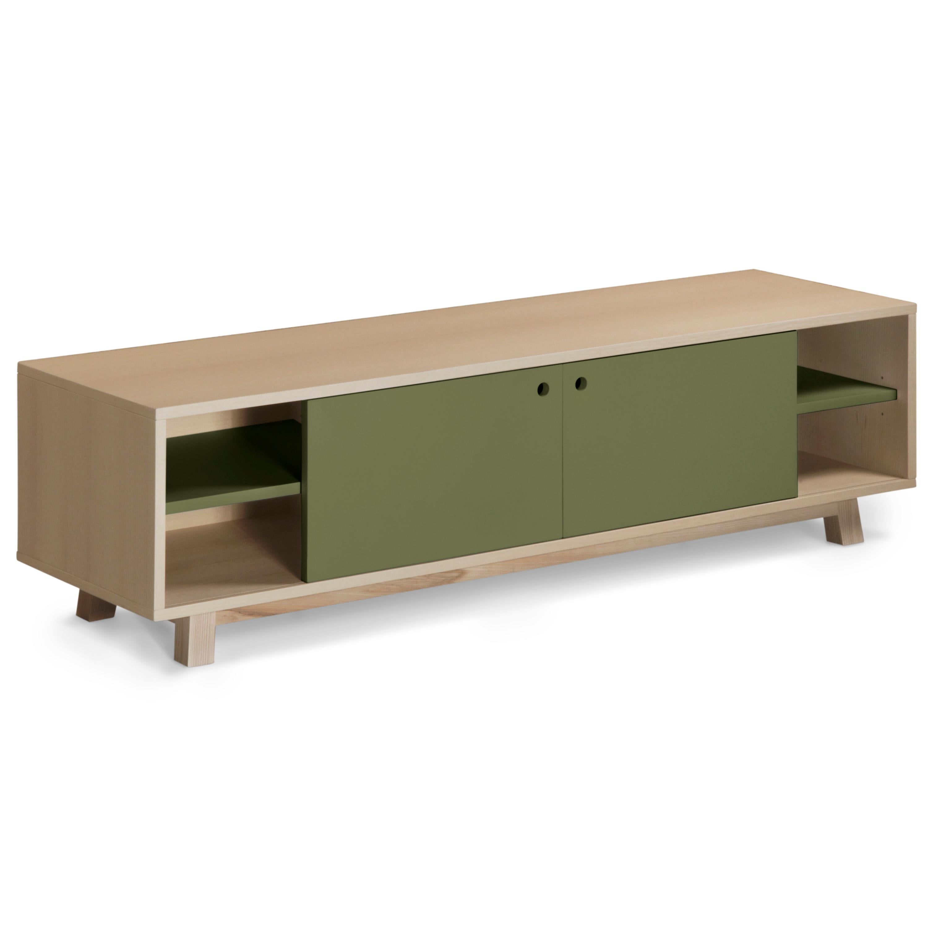 Contemporary French TV cabinet, scandinavian design by Eric Gizard in Paris - 11 colours For Sale