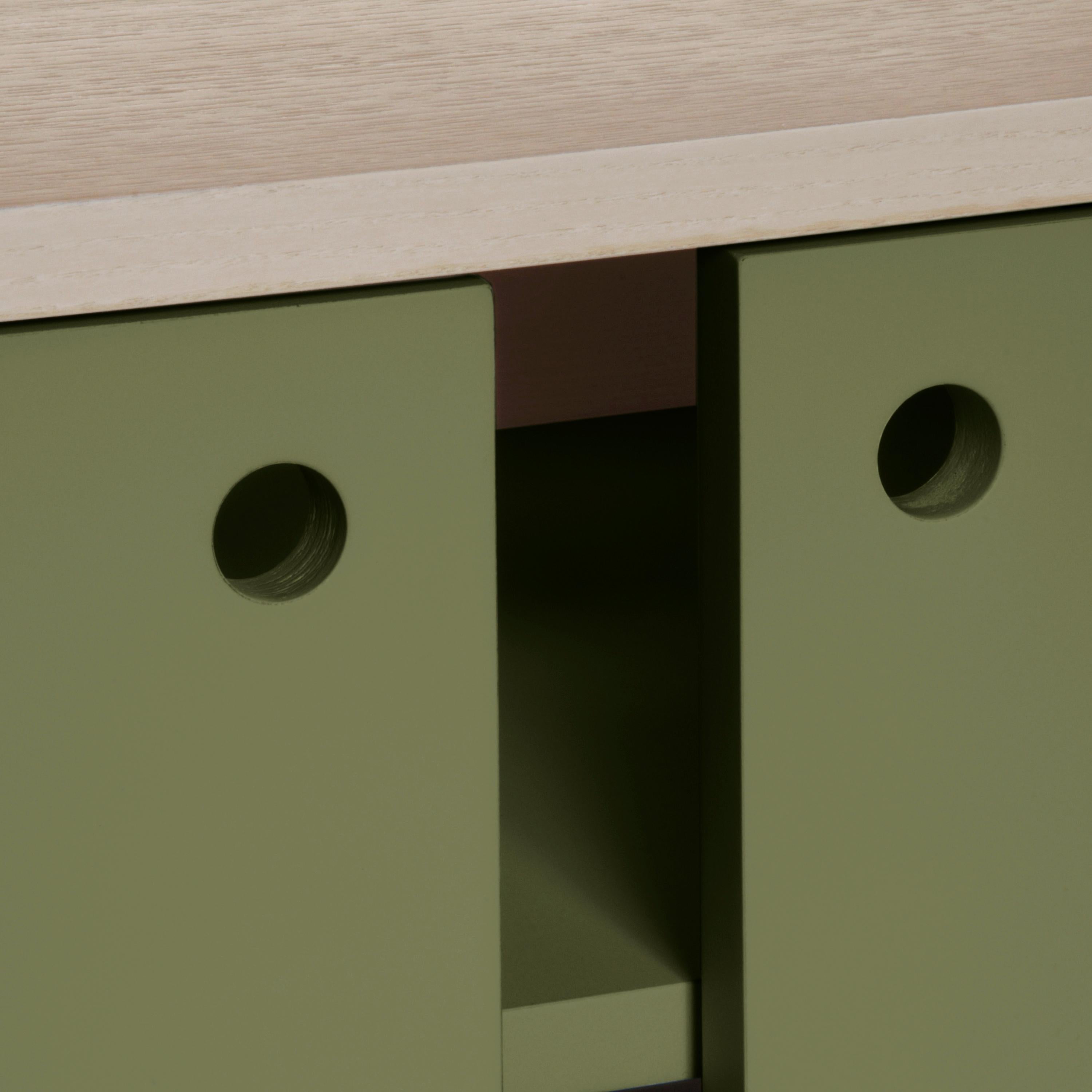 Ash French TV cabinet, scandinavian design by Eric Gizard in Paris - 11 colours For Sale