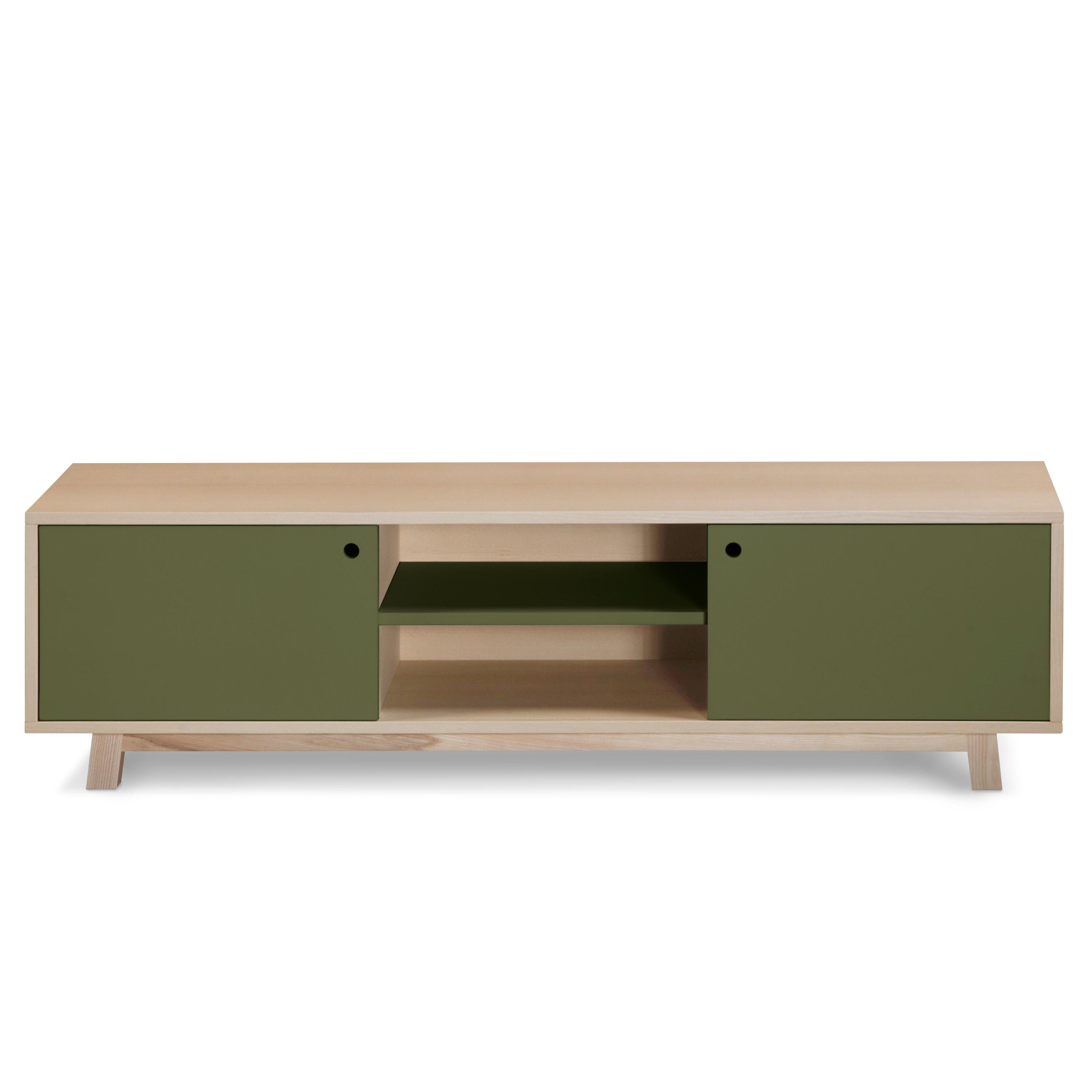 French TV cabinet, scandinavian design by Eric Gizard in Paris - 11 colours For Sale 1