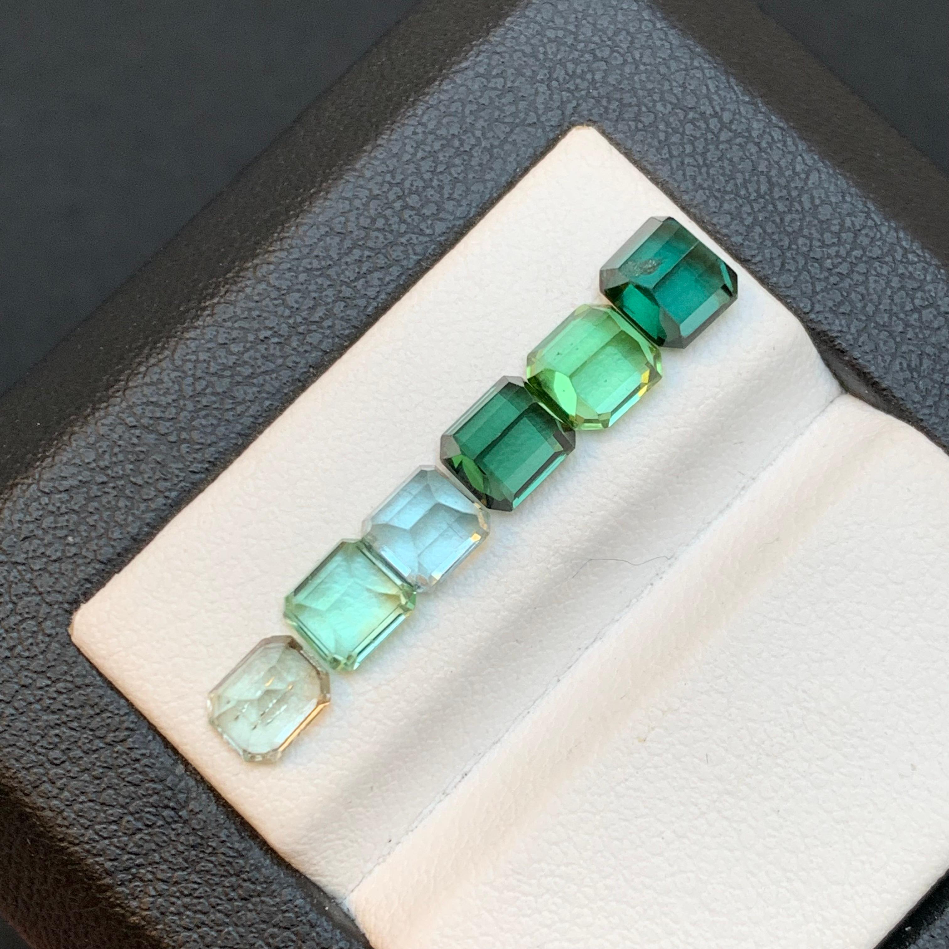 Green & a Golden Mix Colors Natural Tourmaline Loose Gemstones Lot 4.80 Ct-Jewel For Sale 1