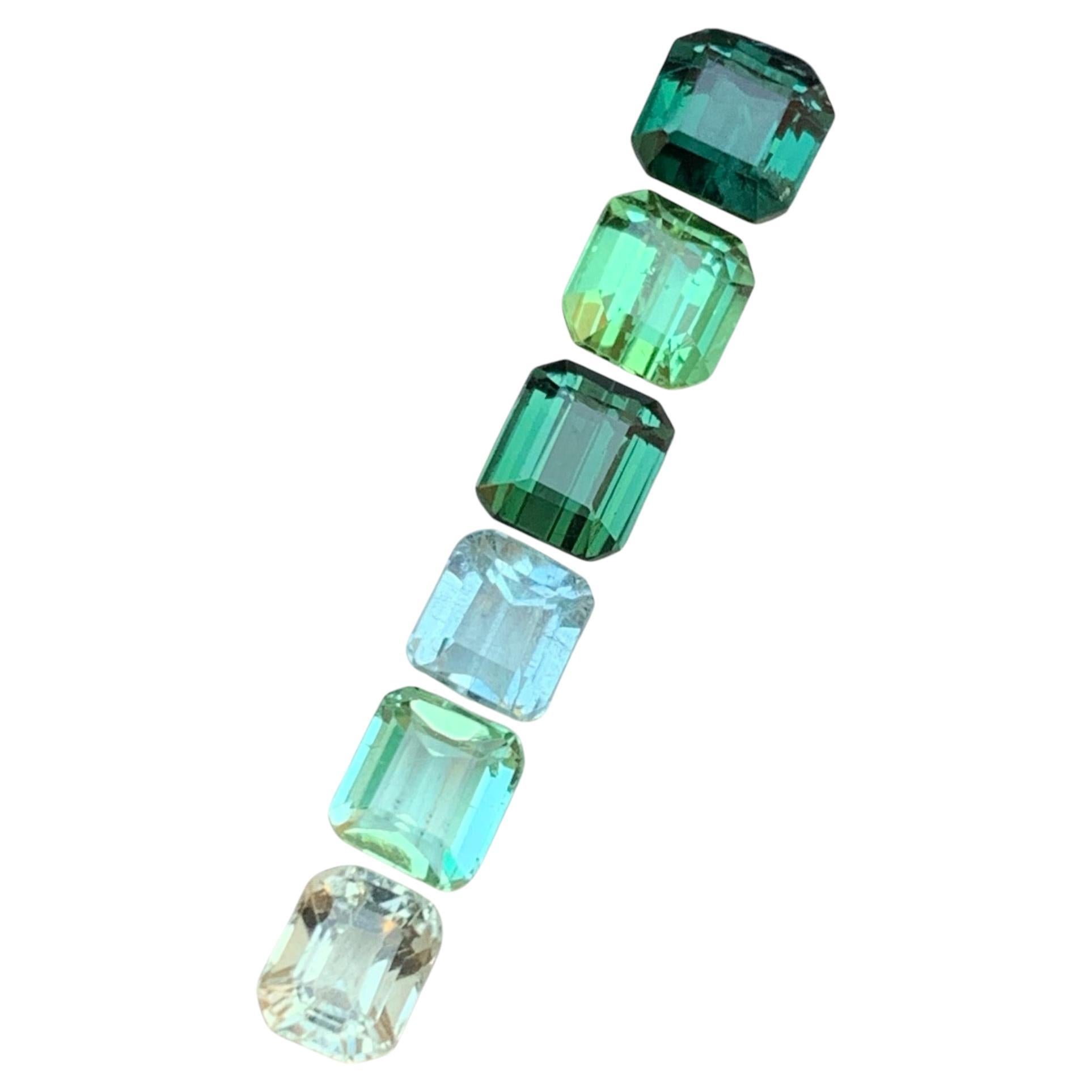 Green & a Golden Mix Colors Natural Tourmaline Loose Gemstones Lot 4.80 Ct-Jewel