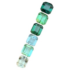 Verde y una mezcla de colores dorados Turmalina natural Lote de gemas sueltas 4,80 Ct-Joya