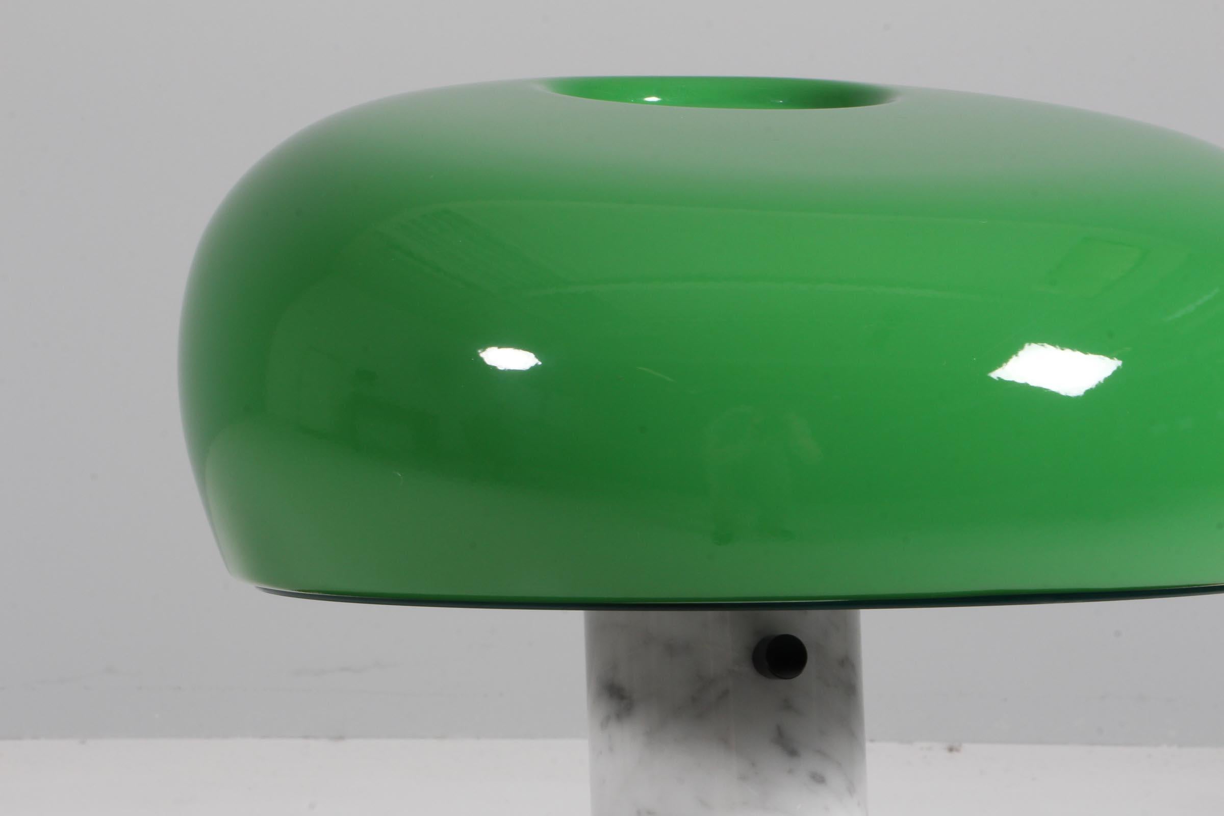 Green Achille & Pier Giacomo Castiglioni Snoopy Table Lamp In Good Condition For Sale In Esbjerg, DK