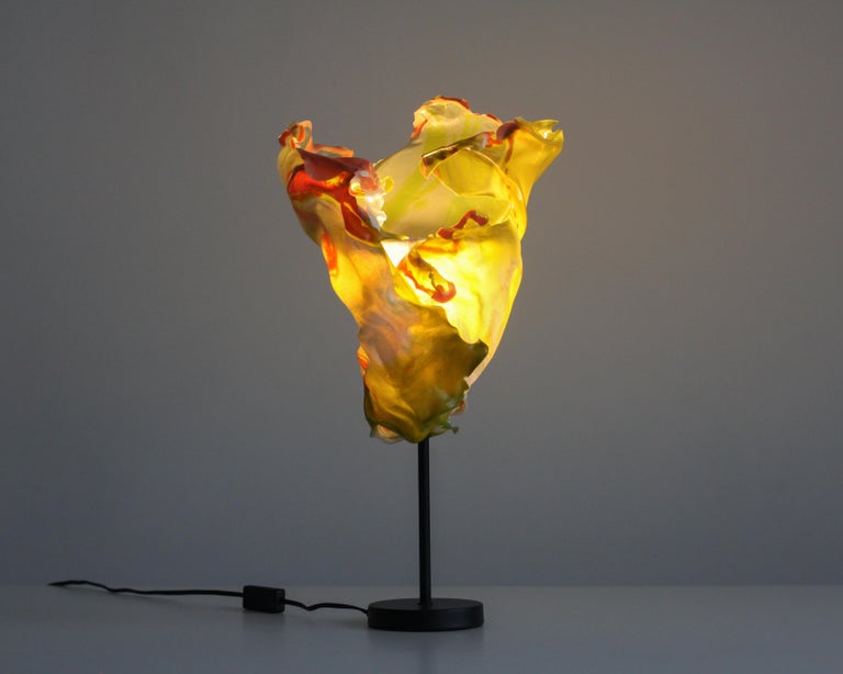 Green Acrylic Flower Lamp Shade For Sale at 1stDibs epoxy resin lamp