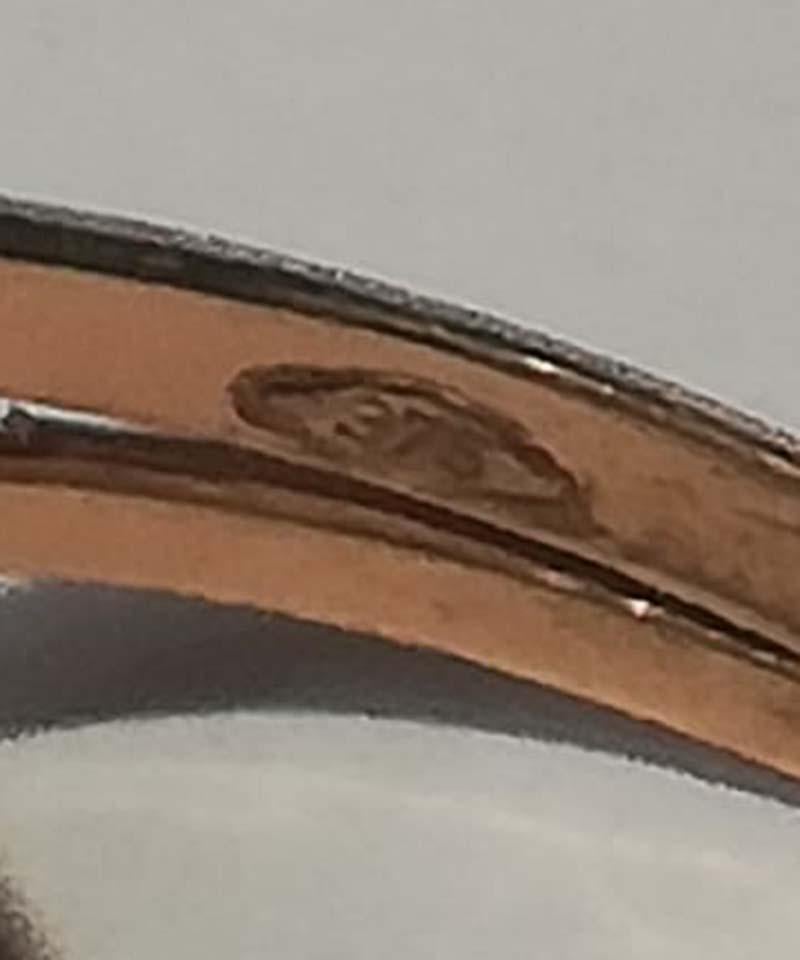 Donna Anello con agata verde, smeraldi, diamanti, oro rosa e argento. in vendita