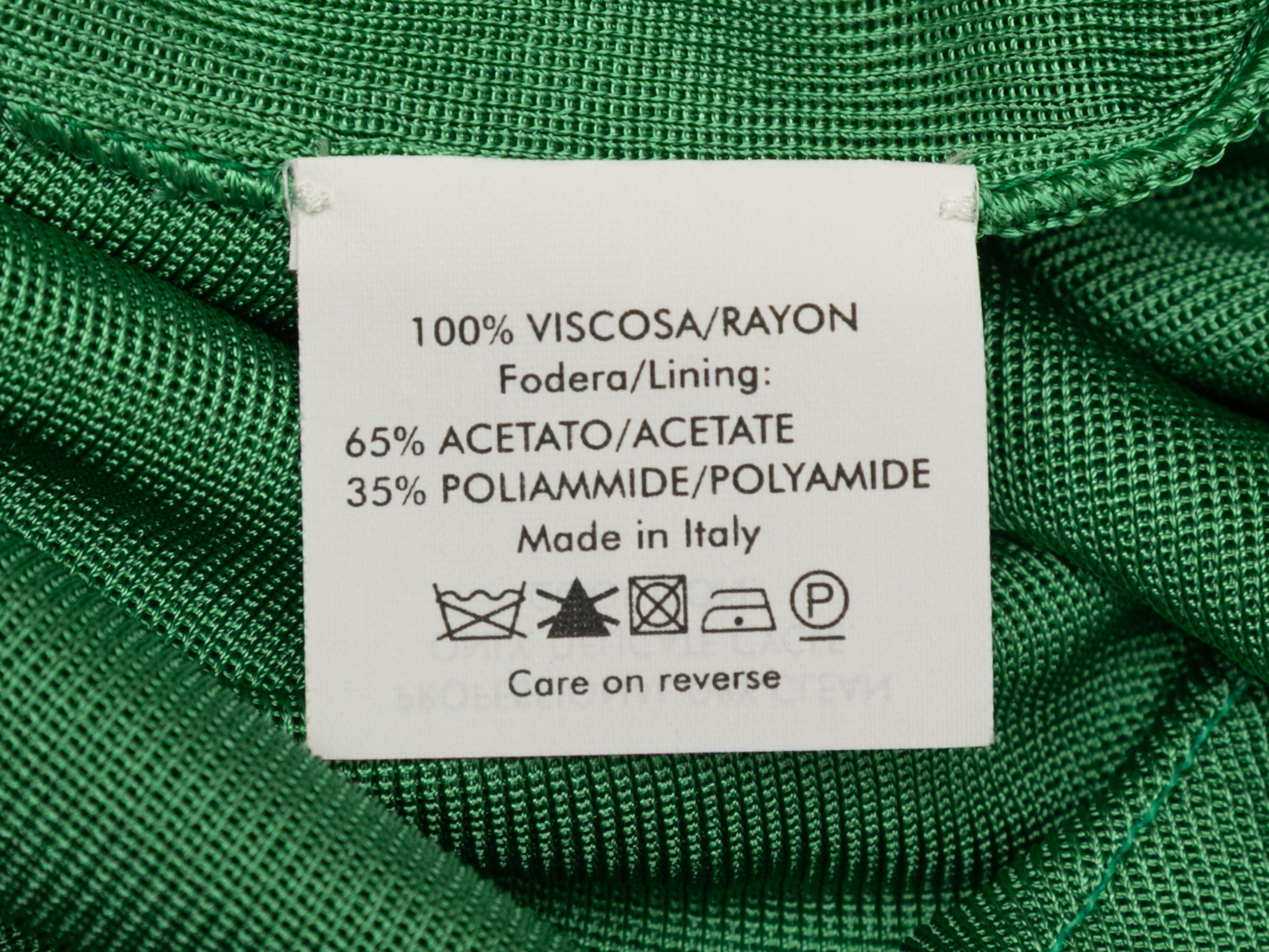 Green Alexander McQueen Sleeveless Bodycon Dress Size US XXS For Sale 2