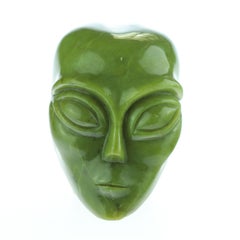 Green Alien Canadian Jade Strange Bold Extraterrestrial Sculpture