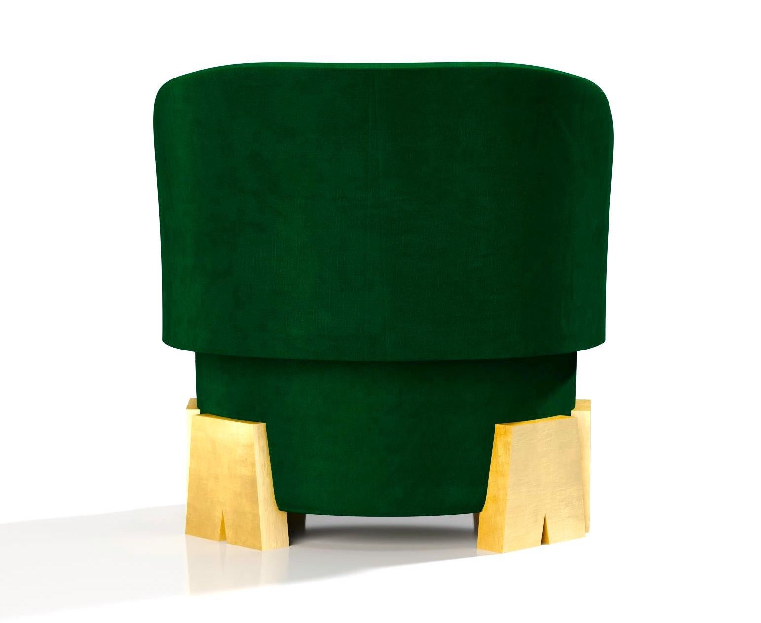 Swiss Green Alpine Armchair by Kasadamo