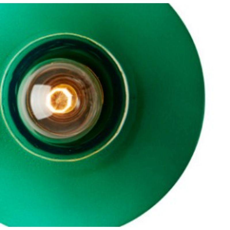 French Green Alvéole Wall Light by RADAR For Sale