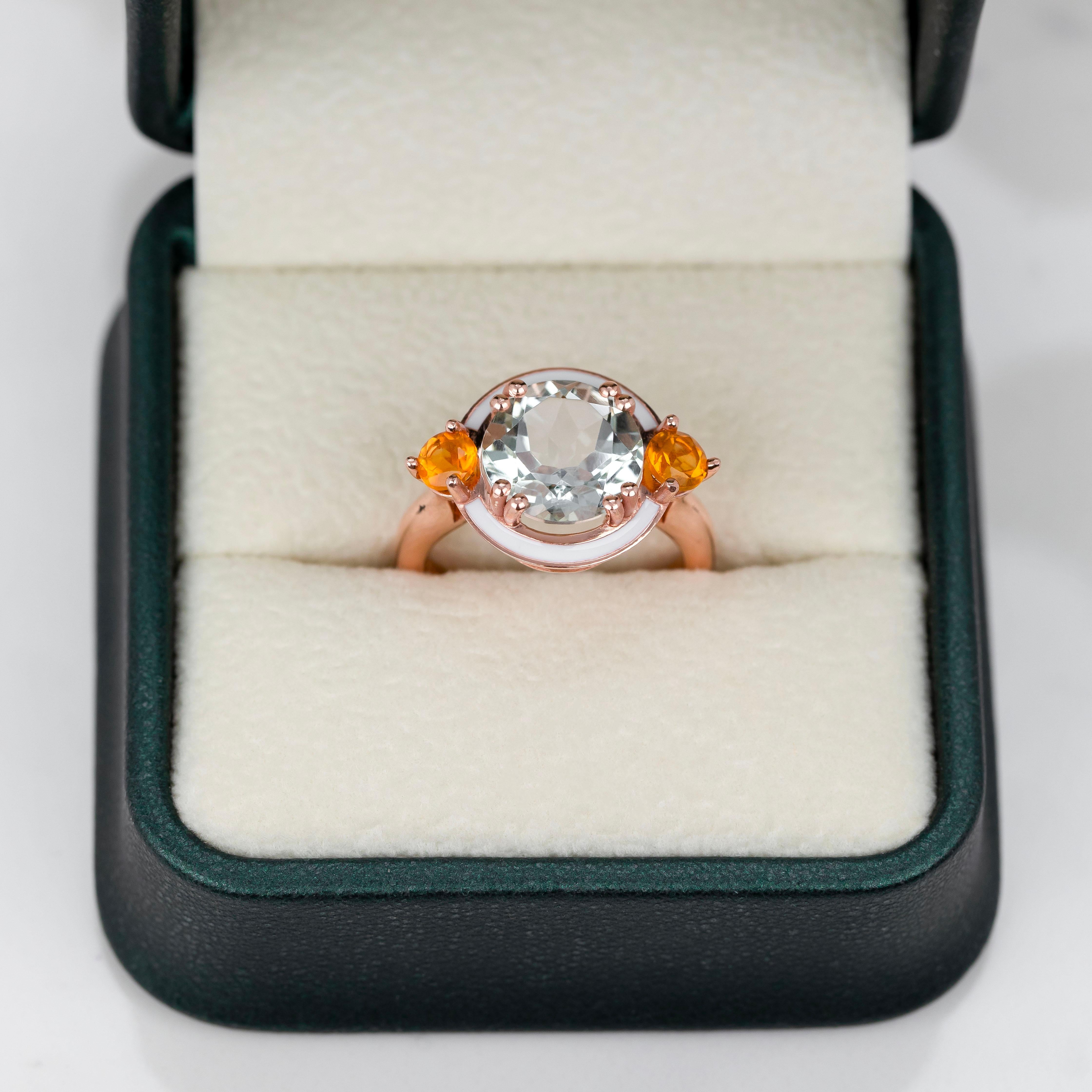Grüner Amethsyt Ring, Statement Edelstein bunte Ringe, Vintage inspirierter Ring im Angebot 4