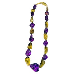 Perlenhalsketten mit Amethyst
