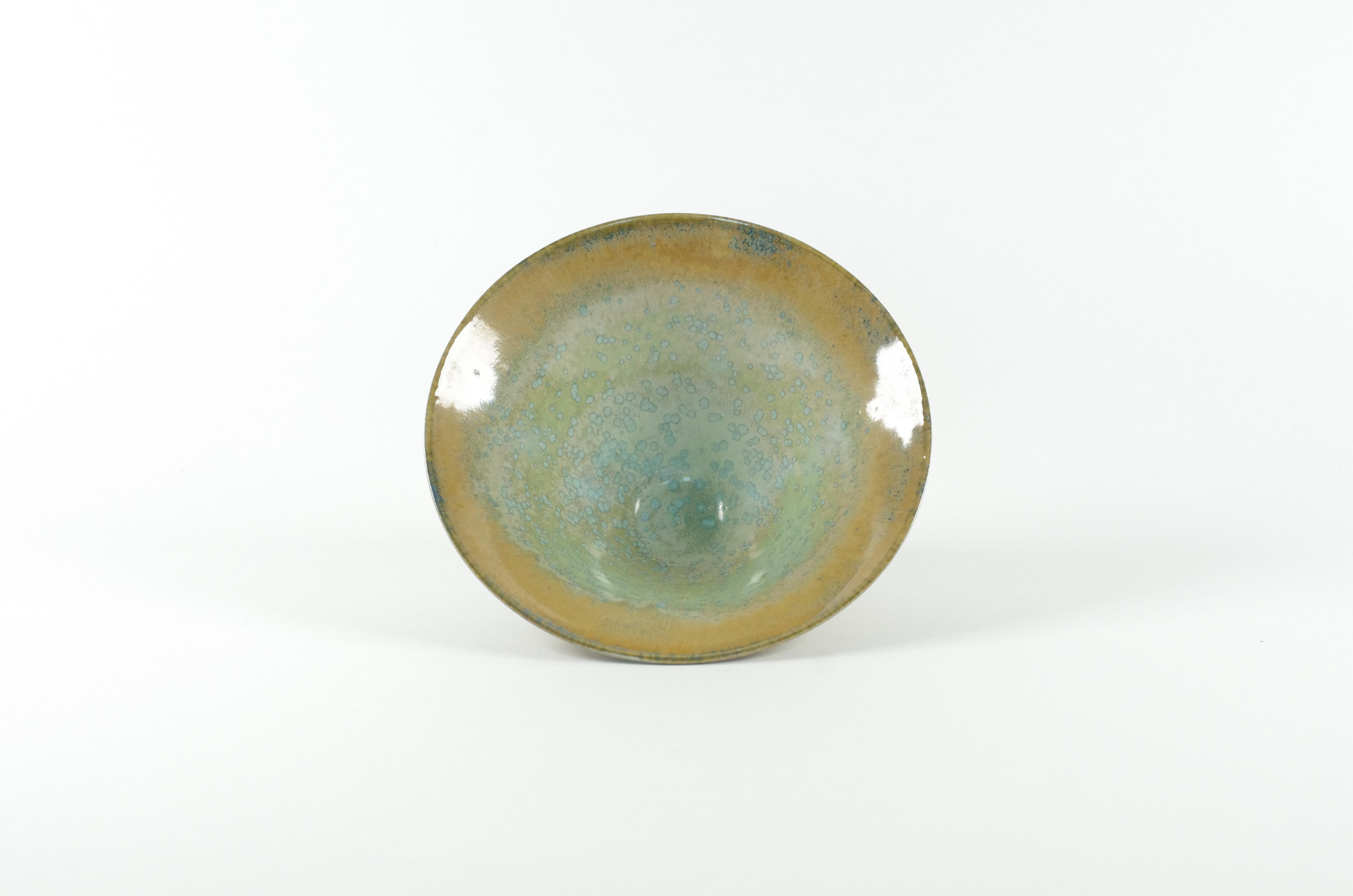 Olandese Ciotola verde e beige - Otto Zeegers in vendita