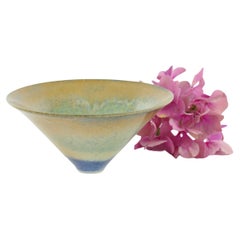 Green and beige bowl - Otto Zeegers