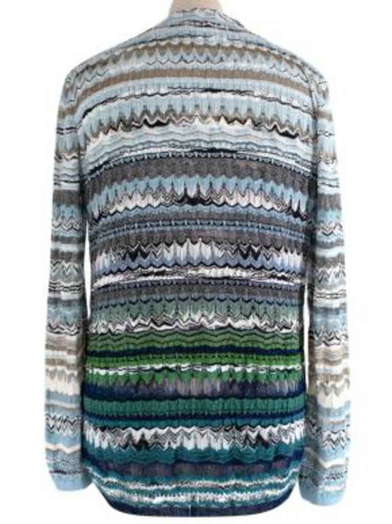 Blue Knitted Two-Piece Set