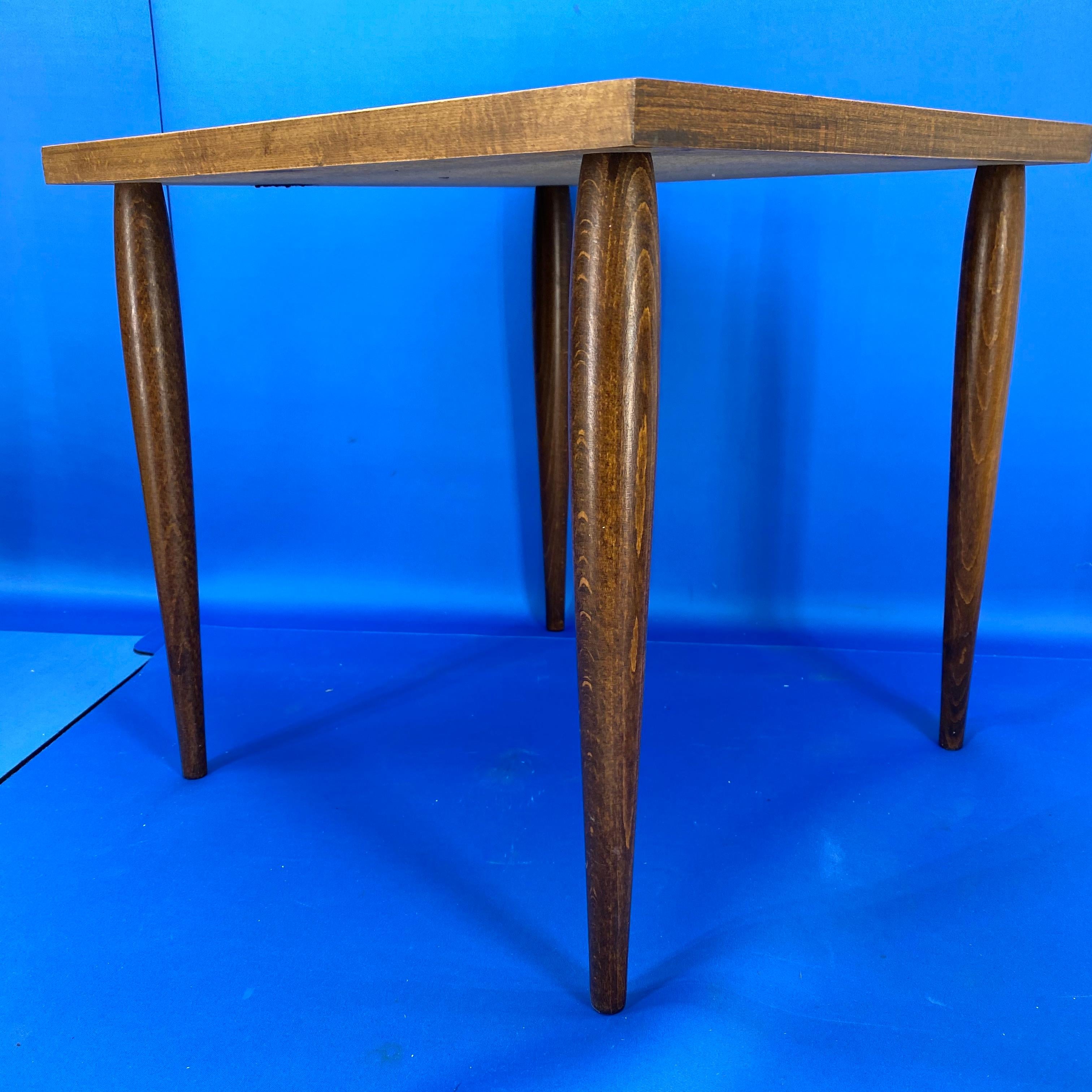Green And Blue Mid-Century Modern Georges Briard Mosaic Glass Table, Signed 6