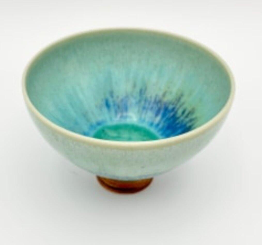 Cerámica en miniatura verde y azul de Berndt Friberg Glaseado en venta