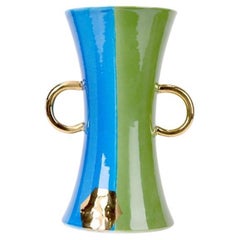 Green and Blue Vase by WL CERAMICS