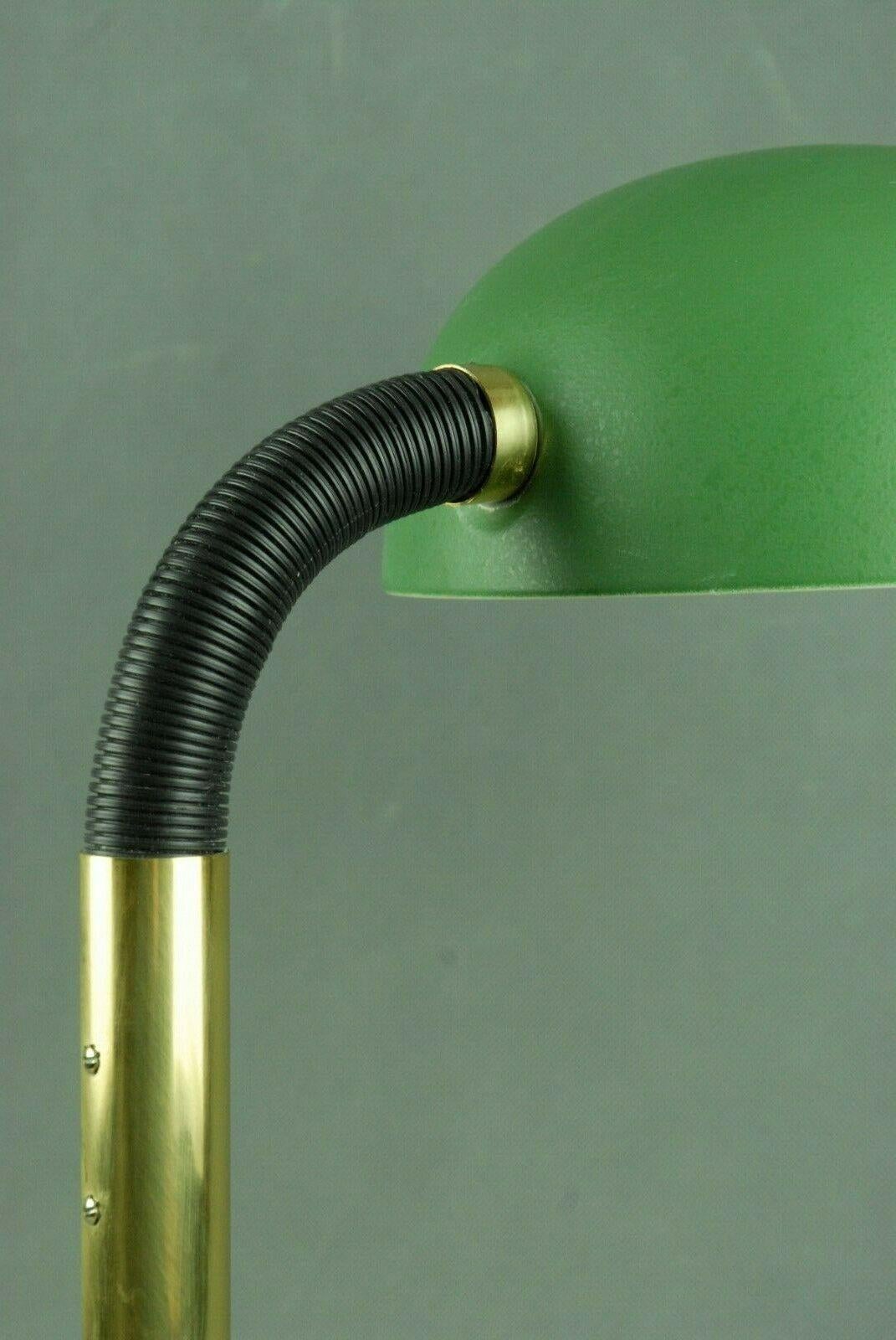 Green and Brass Metal 1960s Desk Lamp Manufactured by Kaiser Leuchten, Germany 6