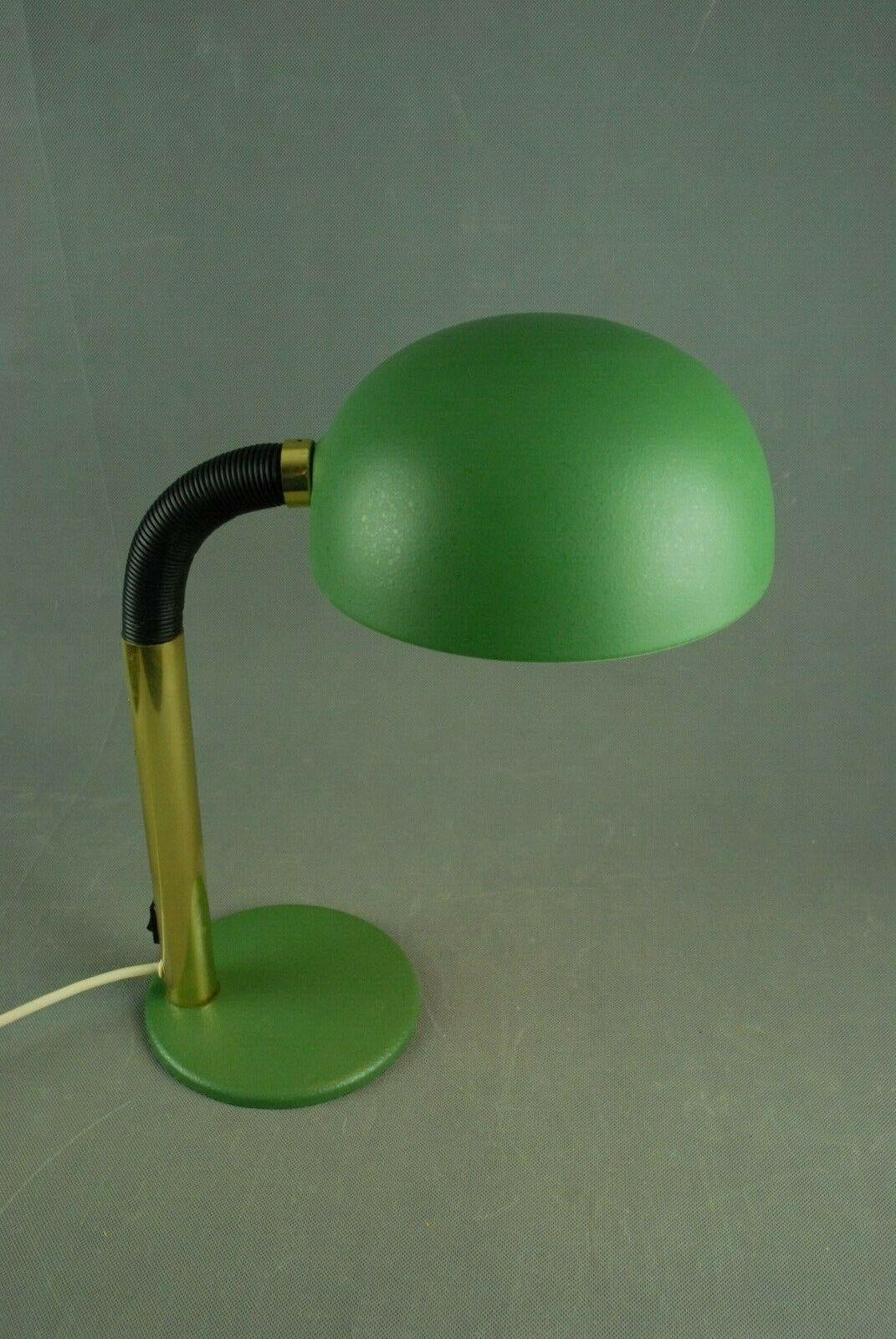 Green and Brass Metal 1960s Desk Lamp Manufactured by Kaiser Leuchten, Germany 4