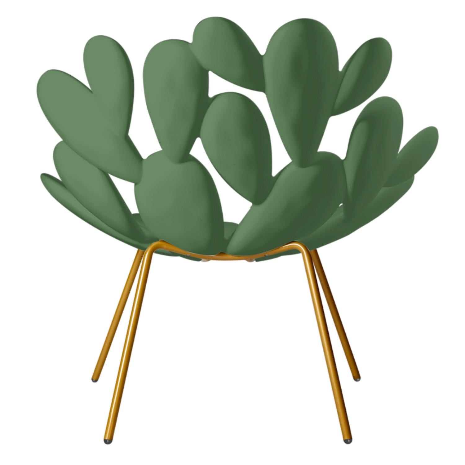 Moderne Chaise Cactus Filicudi verte pour l'intérieur et l'extérieur, fabriquée en Italie en vente