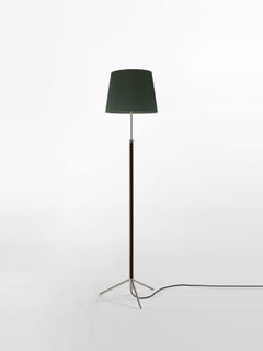 Green and Chrome Pie de Salón G3 Floor Lamp by Jaume Sans
