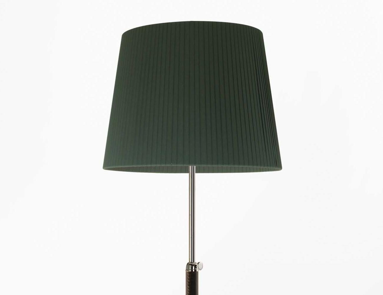 Modern Green and Chrome Pie de Salón G3 Floor Lamp by Jaume Sans For Sale
