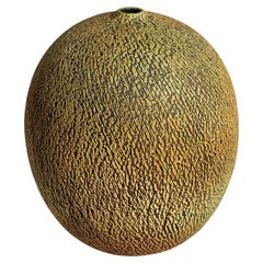 Grün-goldene Keramikvase, Erna Aaltonen