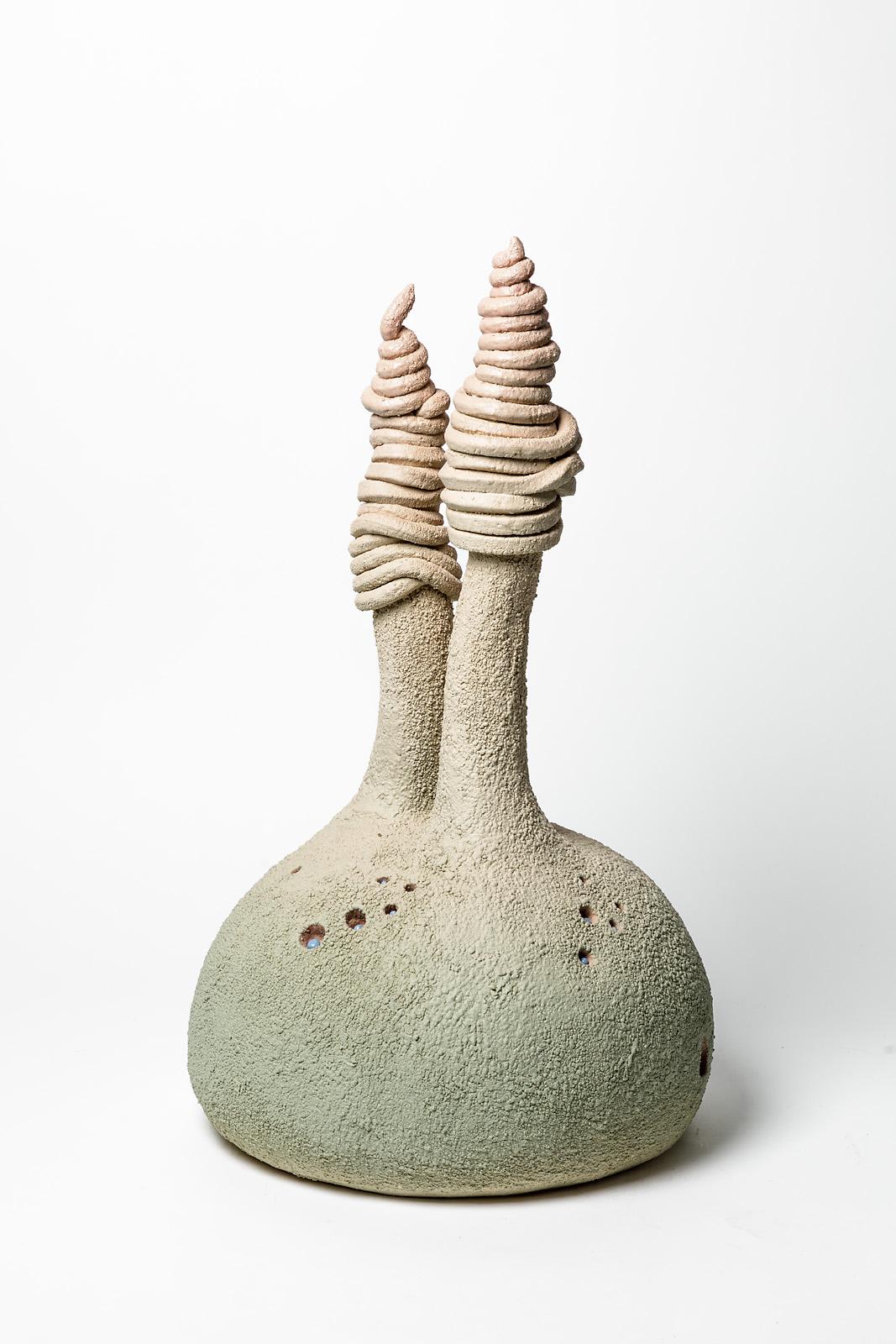 Mathilde Sauce

Large ceramic sculpture by the French artist realised in 2020.

Original light green, blue and pink ceramic glazes colors

Signed under the base

Measures: Height : 62 cm, large : 35 cm.

 