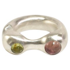 Grüner und rosa Turmalin Esme Ring