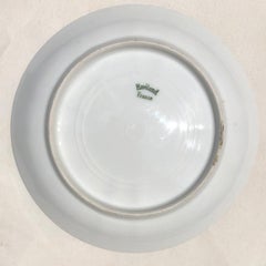 Green and Purple Floral Vide Poche Dish by Haviland, France, 1800s