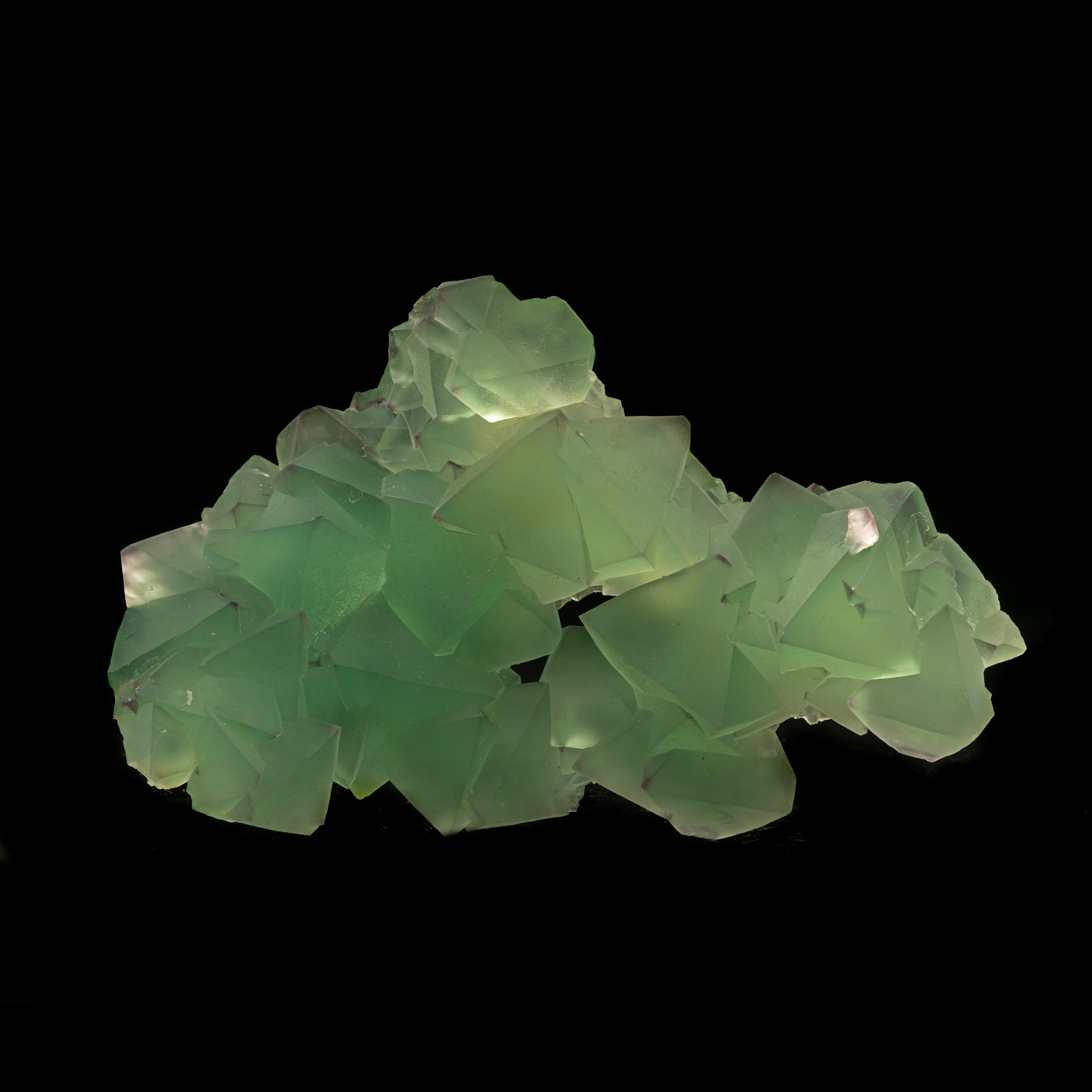 Green and Purple Fluorite From De'An Mine, Jiangxi, China In New Condition For Sale In New York, NY