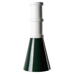 Green and White Ceramic Totem Sculpture by Nathalie Du Pasquier