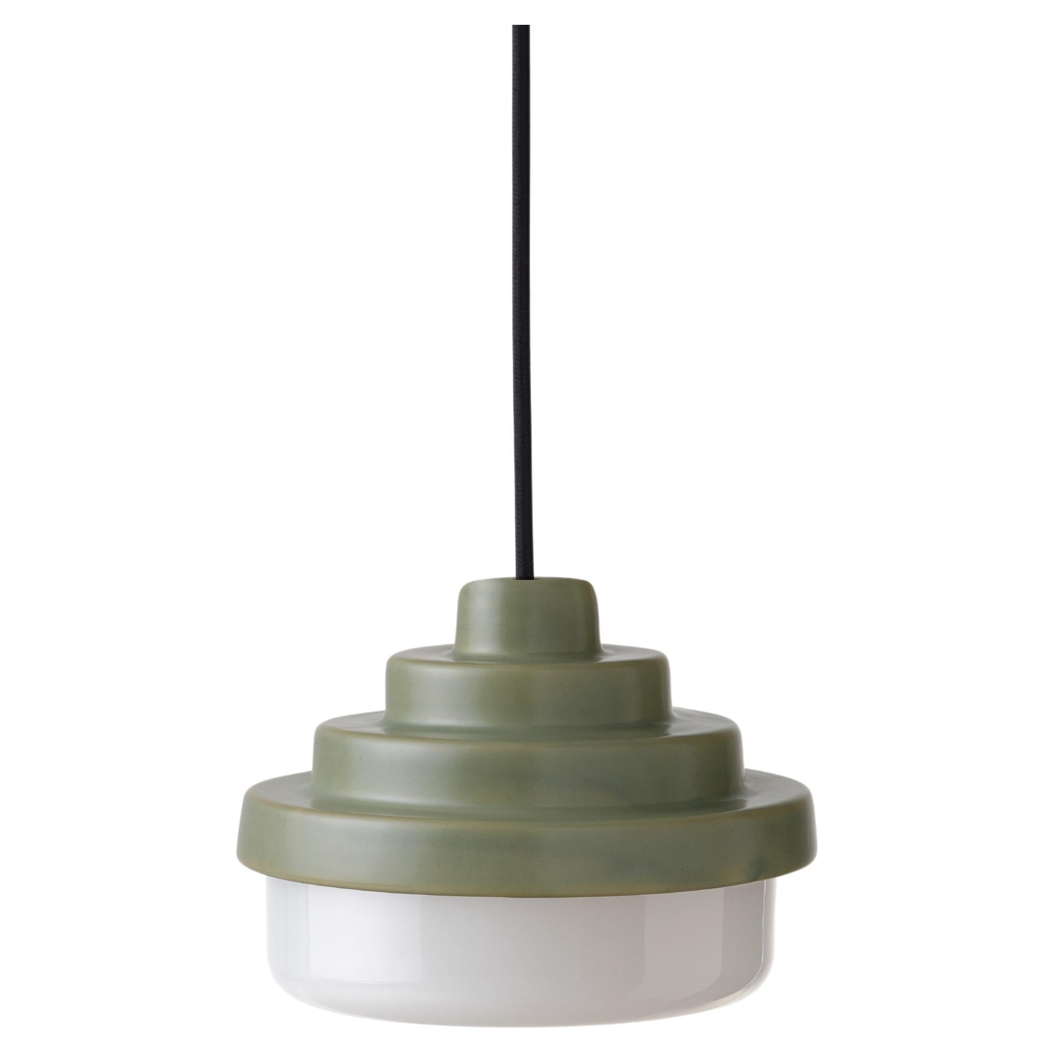 Green and White Honey Pendant Light by Coco Flip For Sale