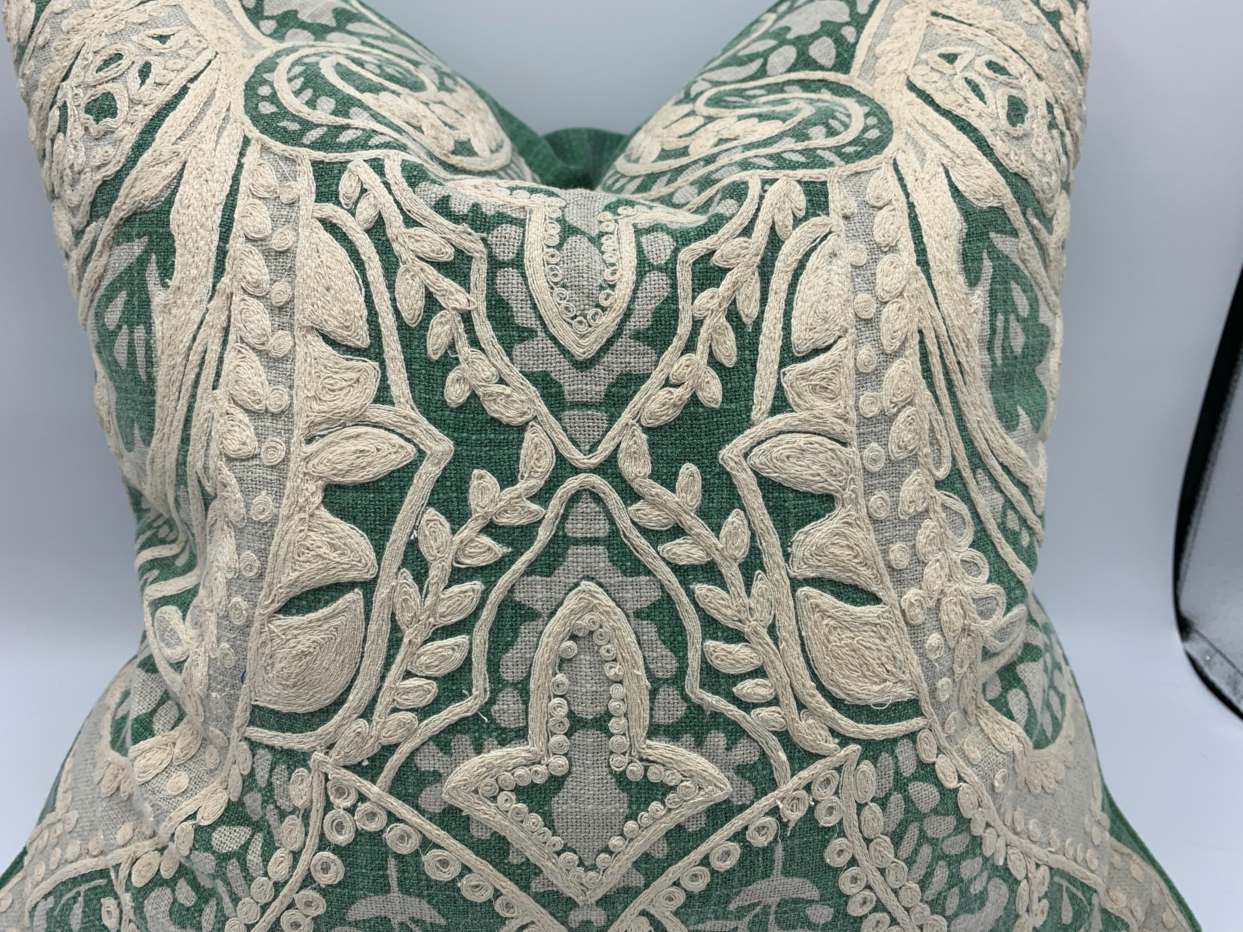 damask embroidery linen dress