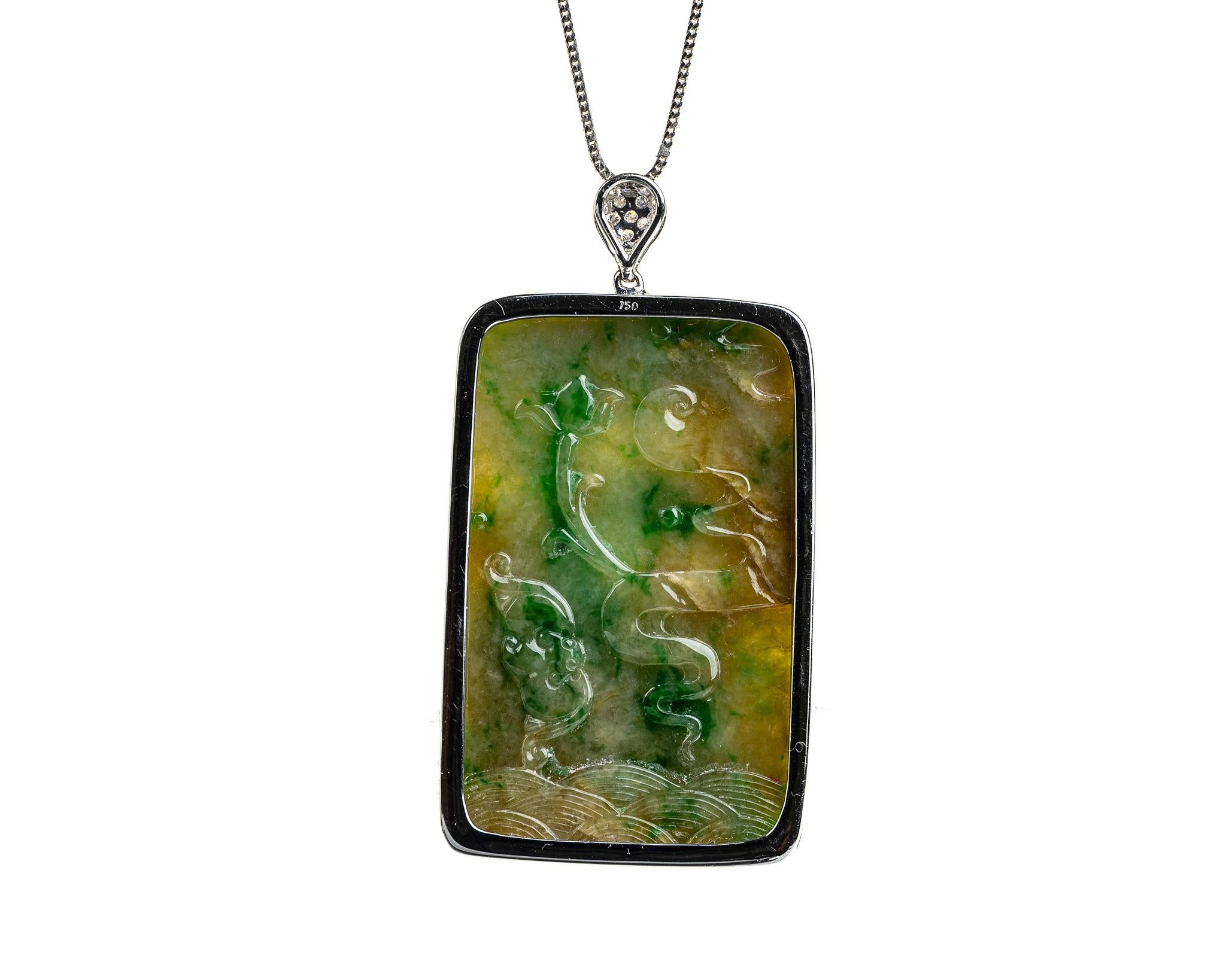yellow jade pendants