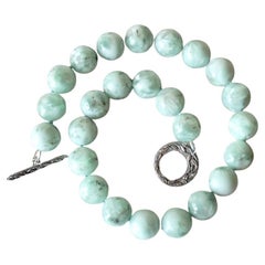 Green Angelite Beaded Necklace