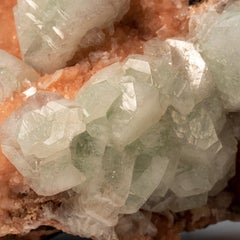 Green Apophylite and Stilbite from Pune District, Maharashtra, India