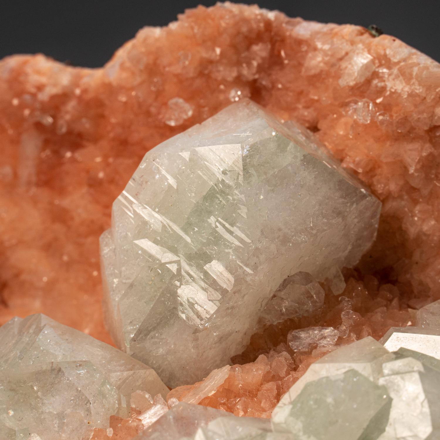 Indian Green Apophylite and Stilbite from Pune District, Maharashtra, India For Sale