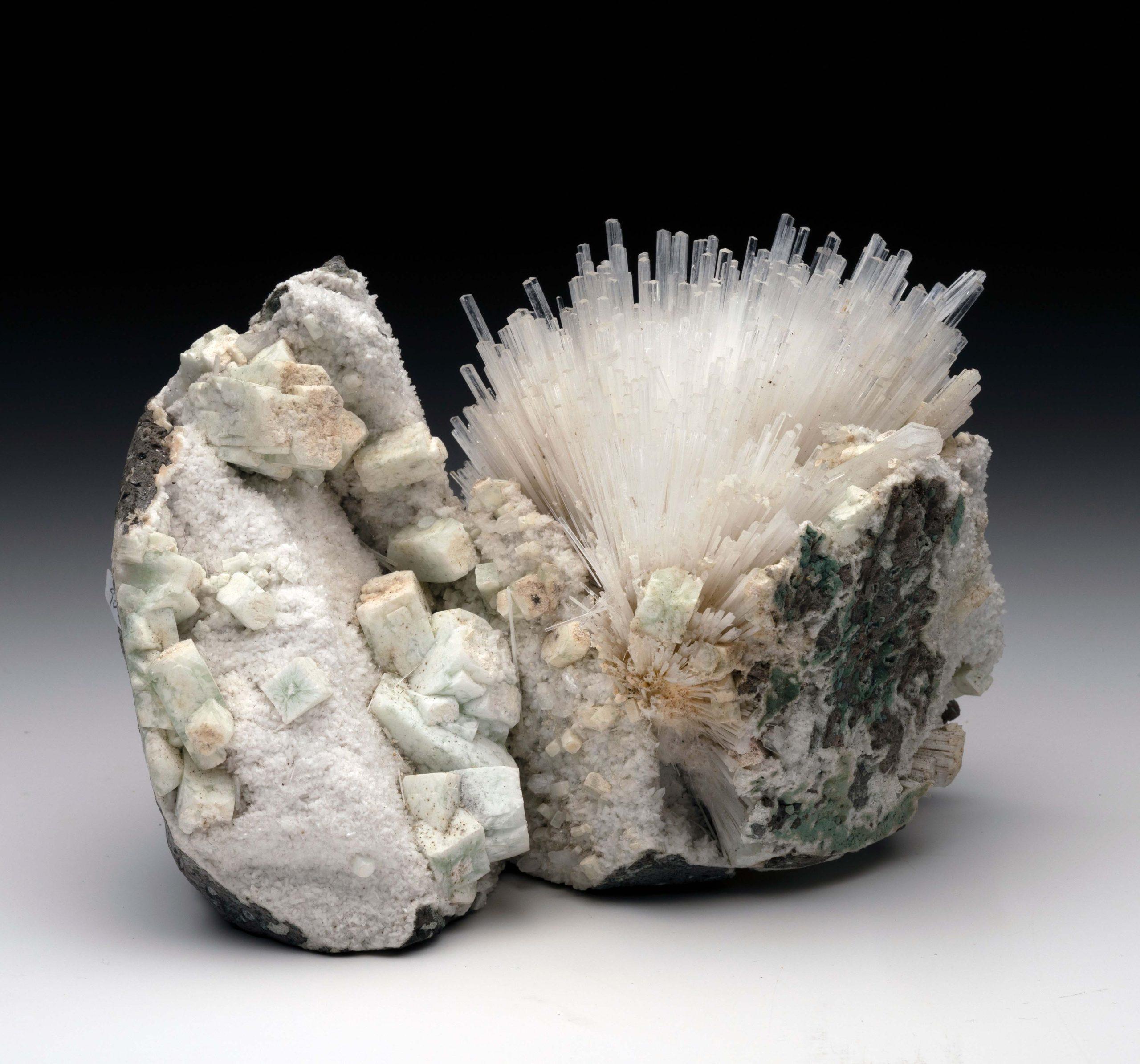 Unknown Green Apophyllite and Scolecite For Sale