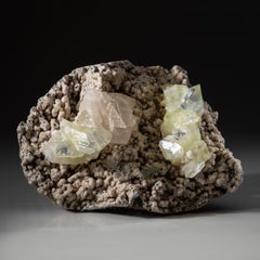 Green Apophyllite on Chalcedony from Jalgaon, Maharashtra, India