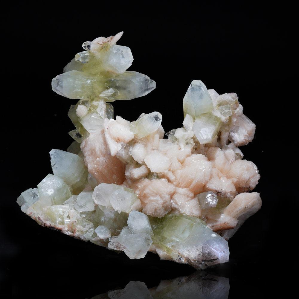 Contemporary Green Apophyllite with Stilbite // Ver. 1 For Sale
