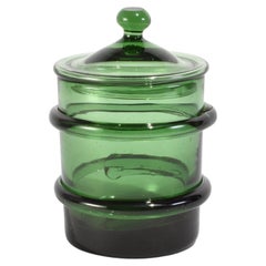 Vintage Green Apothecary Jar