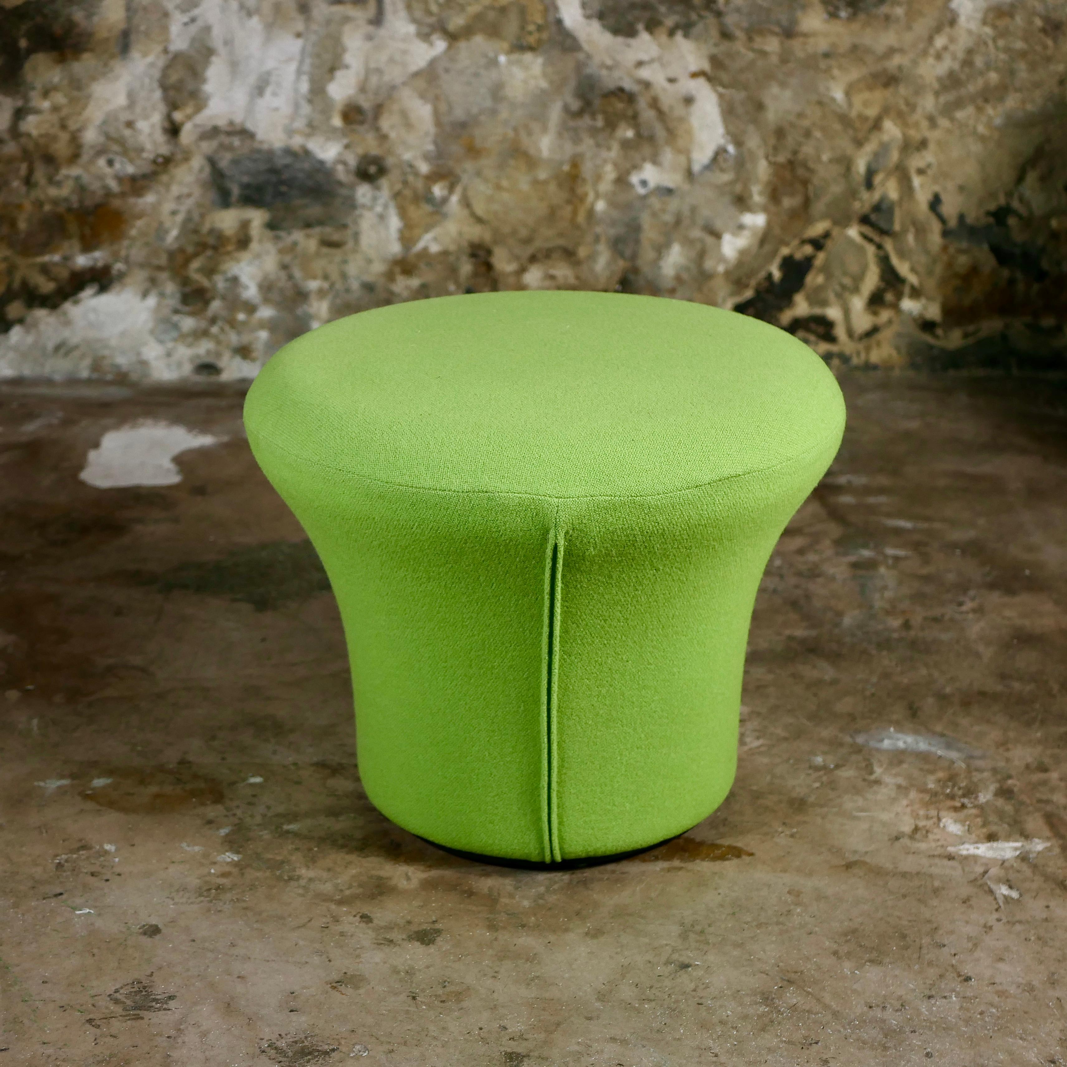 Sillón y otomana en forma de seta de manzana verde de Pierre Paulin para Artifort, década de 1990 en venta 8