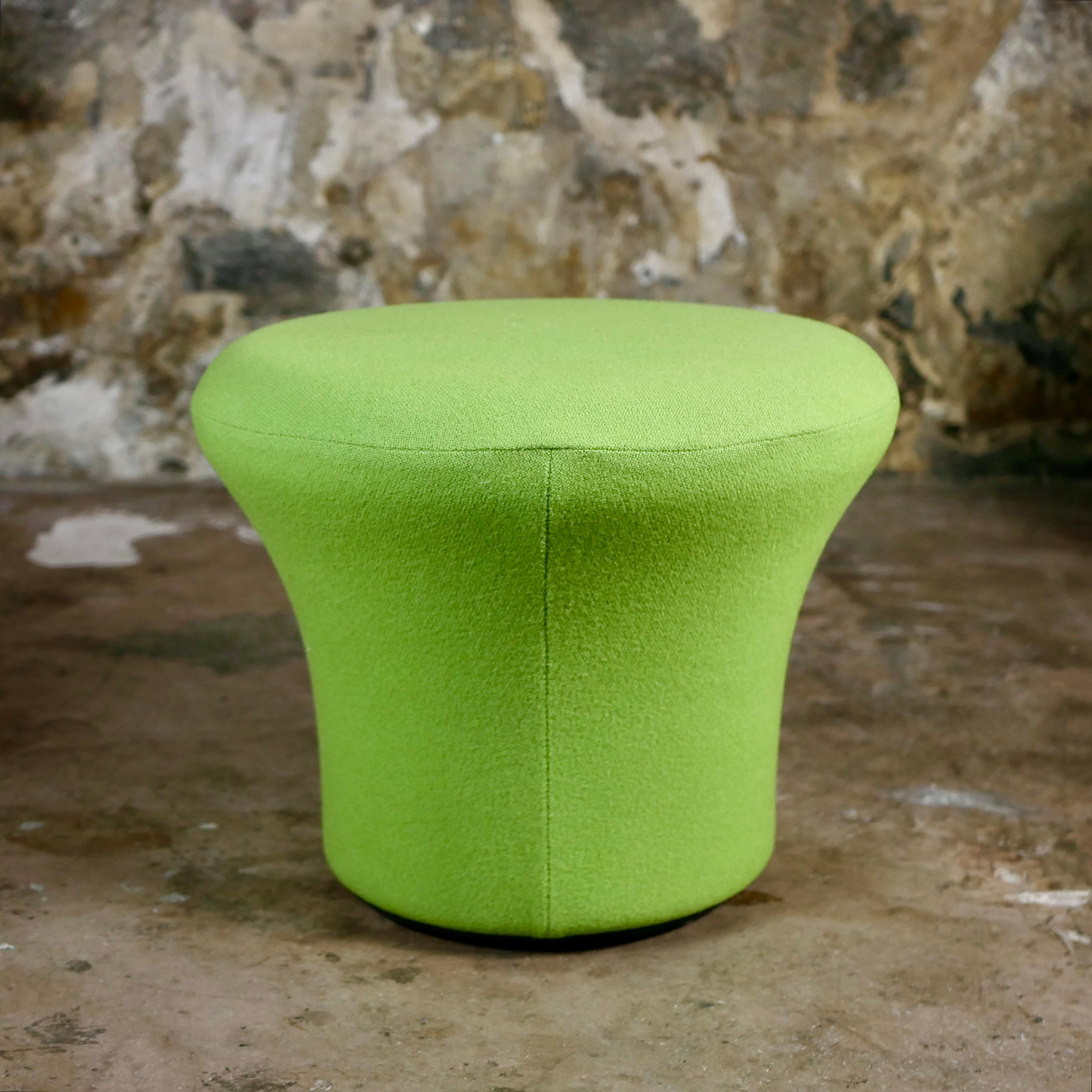 Sillón y otomana en forma de seta de manzana verde de Pierre Paulin para Artifort, década de 1990 en venta 10
