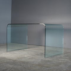 Green Apple Pure Glass Arc Desk