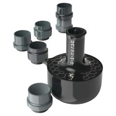 Green Arab Coffee Set Doobide with Porcelain Finish 'Limited Edition of 50th'