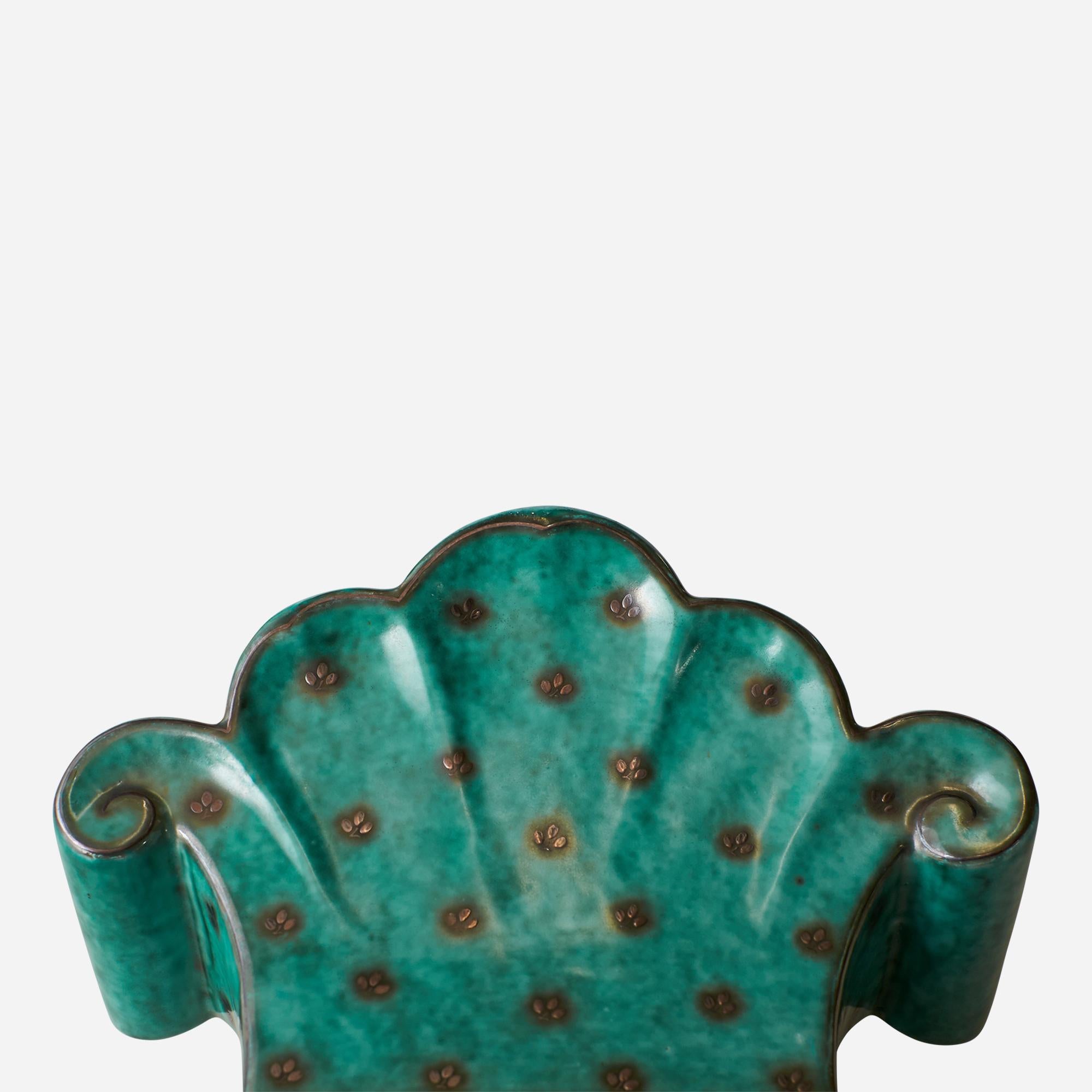 Jarrón Argento Verde de Wilhelm Kåge para Gustavsberg en venta 3